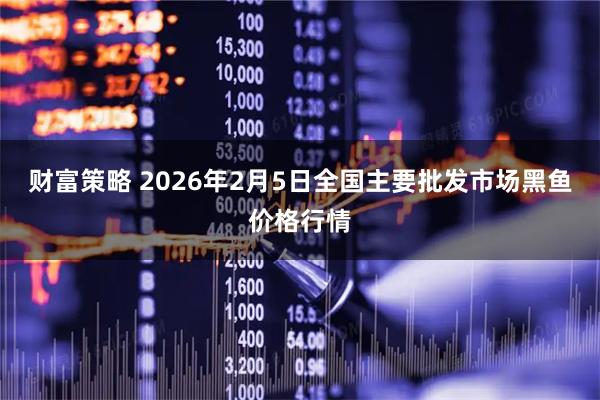 财富策略 2026年2月5日全国主要批发市场黑鱼价格行情